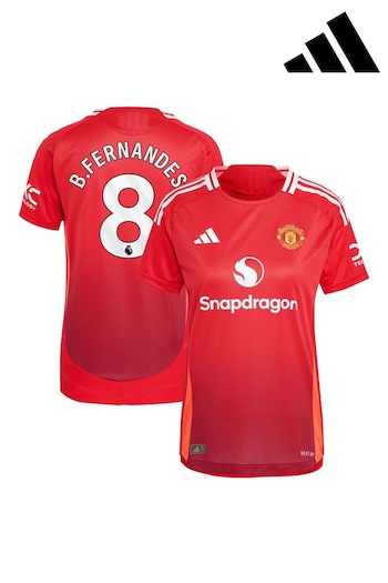 Organic Red Manchester United Home Authentic Shirt 2024-25 (AH7152) | £125