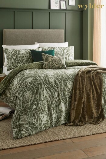 Wylder Forest Green Albus Owl Reversible Duvet Cover Set (AH8185) | £26 - £46