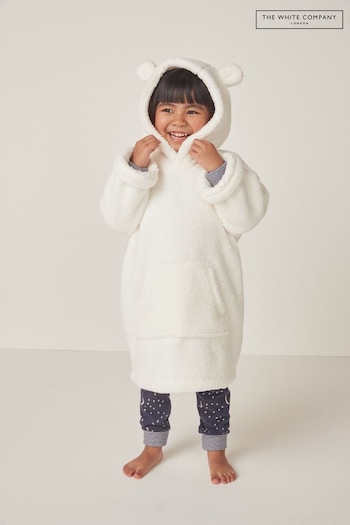 The White Company Snuggle White Hoodie With Ears (AJ0263) | £30