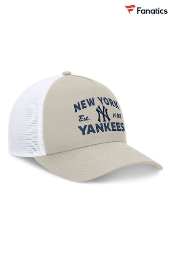 Fanatics MLB New York Yankees Structured Curve Frame Adjustable Snapback Brown Hat (AJ0396) | £25