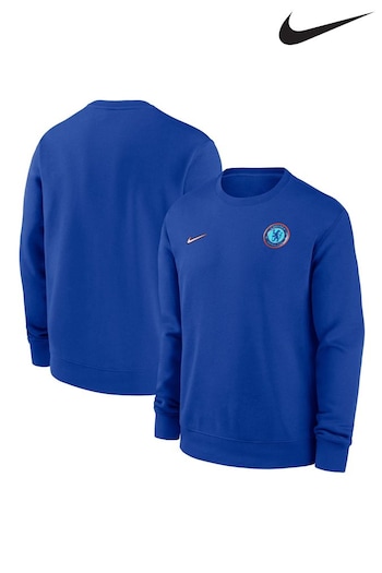 Nike Blue Chelsea Club Crew Sweatshirt (AJ1018) | £60