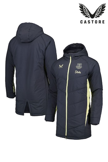 Castore Grey Everton Players Training Bench Jacket (AJ1102) | £105