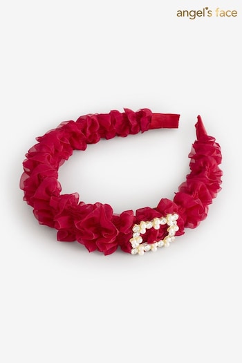 Angels Face Red Ruffle Aliceband (AJ1515) | £21