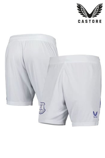 Castore White Everton Home Shorts 2024-25 Kids (AJ1597) | £33