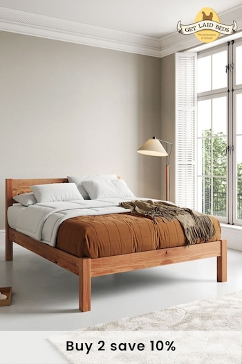 Get Laid Beds Cinnamon Knight Solid Wood Space Saver Square Leg Bed (AJ1745) | £475 - £775