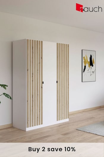 Rauch White Genova 4 Door Wood Triple Semi Fitted Wardrobe (AJ2249) | £685