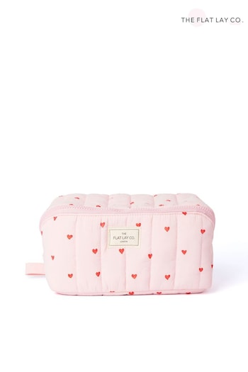 The Flat Lay Co. Marshmallow Open Flat Box Makeup Bag (AJ3165) | £25