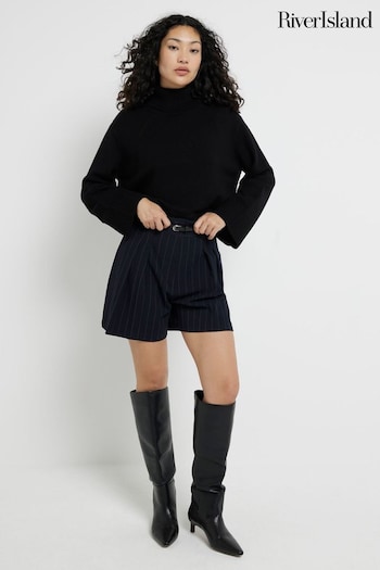 River Island Black High Neck Jumper (AJ3458) | £35