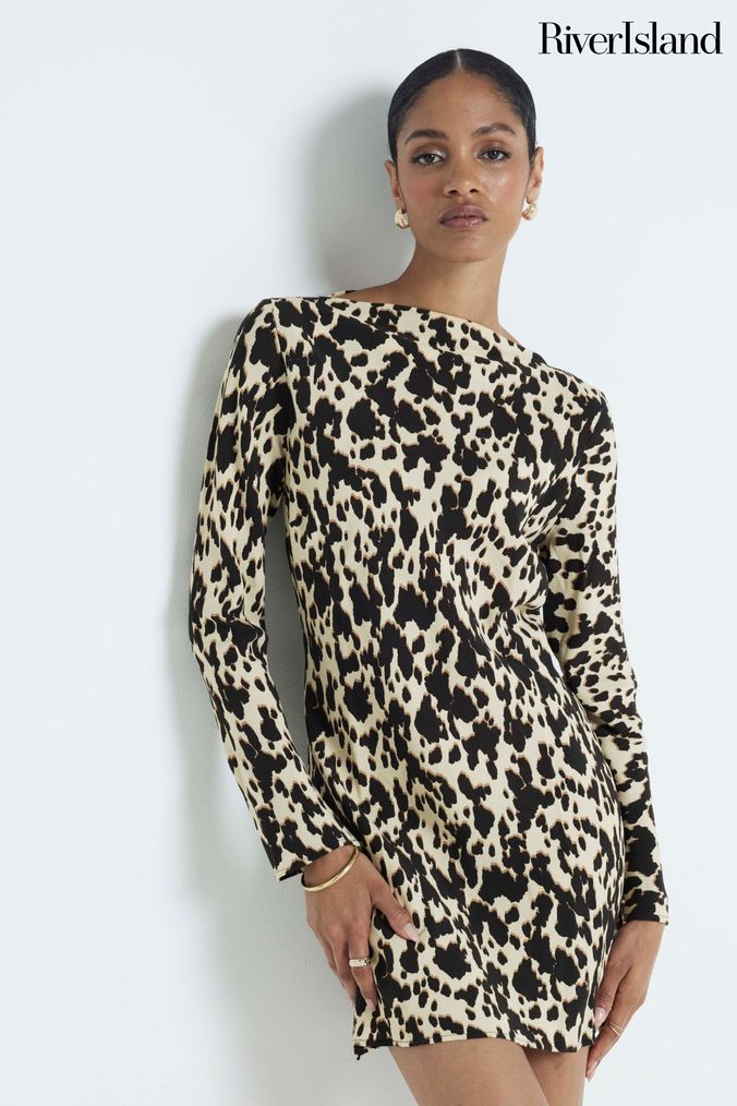 Buy Women s River Island Animal Print Dresses Online Next UK