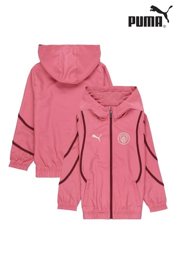 Puma Pink Manchester City Pre Match Jacket Kids (AJ4398) | £65