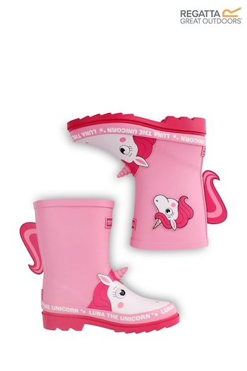 Regatta Pink Kids Mudplay II Animal Wellies (AJ4732) | £28