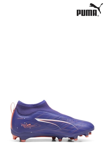 Puma Blue Youth Boys ULTRA 5 MATCH+ Laceless FG/AG Football Boots (AJ4813) | £60