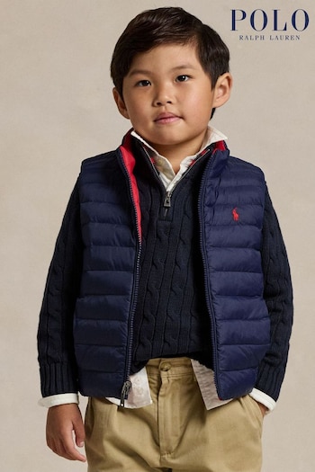 Polo Ralph Lauren Boys Reversible Quilted Vest (AJ4912) | £145 - £159