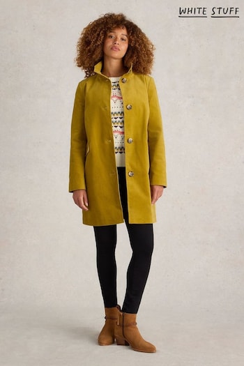 White Stuff Yellow Velvet Karla Coat (AJ5009) | £140