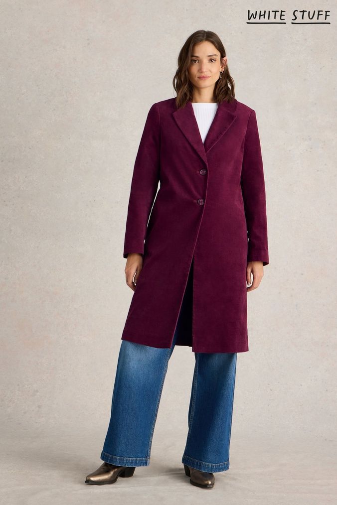 Buy Women s Purple Velvet Coats Online Next UK