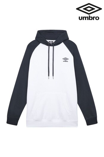 Umbro White Core Raglan Hoodie (AJ5327) | £40