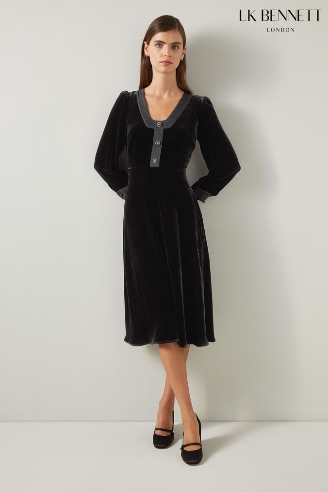 Lk bennett maria black dress outlet