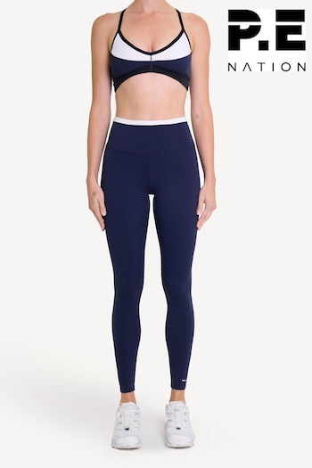 P.E Nation Navy Vita Full Length High Rise Leggings (AJ6249) | £60