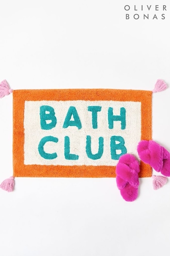 Oliver Bonas Orange Bath Club Bath Mat (AJ6314) | £30