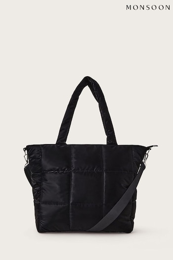 Monsoon Black Large Duvet Tote Bag (AJ6352) | £28