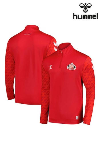 Hummel Red Sunderland Home Pre-Match Half Zip Jacket (AJ6416) | £70