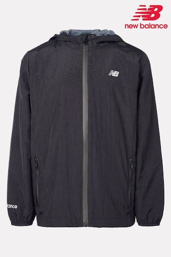 New Balance Black Boys Athletic Woven Mesh Lined Jacket (AJ6519) | £75 - £90