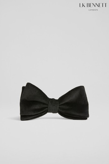 LK Bennett Black Quinn Black Velvet Bow Tie (AJ6698) | £79