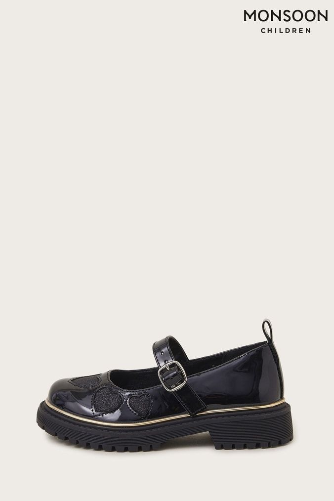 Next girls black shoes shop
