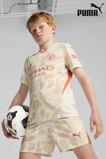 Puma White Kids Manchester City Goalkeeper Shirt 2024-25 (AJ7404) | £60