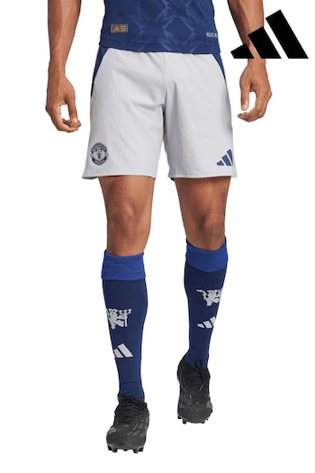 adidas Blue Manchester United Away Authentic Change Shorts 2024-25 (AJ7436) | £45