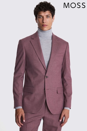 MOSS Red Tailored Fit Mulberry Flannel Jacket (AJ7828) | £149