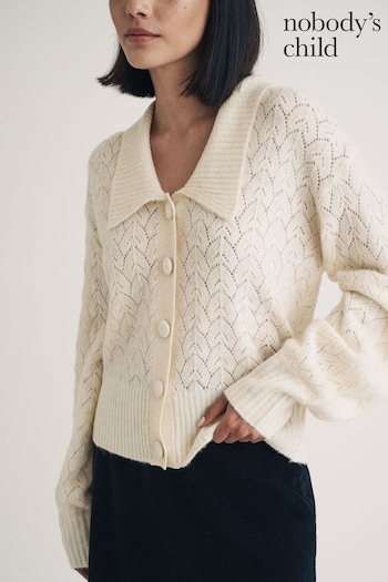 Nobodys Child Cream Collar And Pointelle Cardigan (AJ8414) | £75