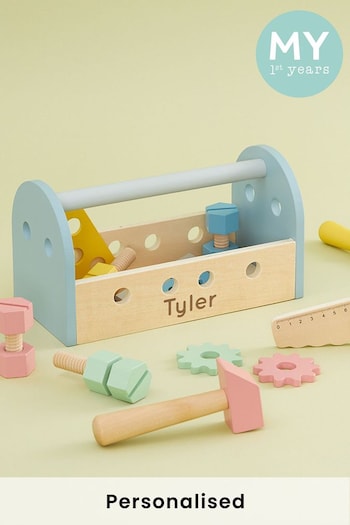 Personalised Wooden Tool Box Toy by My 1st Years (AJ8991) | £22