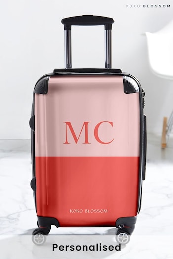 Personalised Blush Watermelon Suitcase by Koko Blossom (AJ9041) | £125 - £175