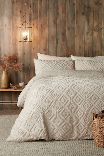 Fusion Natural Romo Fleece and Sherpa Duvet Cover Set (AJ9338) | £30 - £55