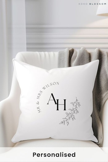 Personalised New 100% Cotton Cushion by Koko Blossom (AJ9583) | £30