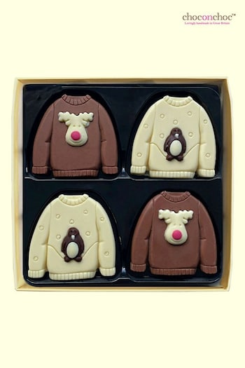 Choc on Choc Milk and White Christmas Jumper (AJ9767) | £18