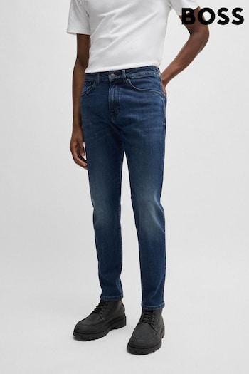 BOSS Blue Regular Fit Maine Jeans In Comfort Stretch Denim (AJ9930) | £119