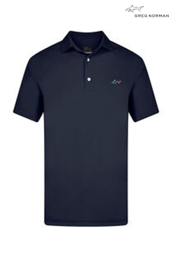 Greg Norman Blue Golf Polo Shirt (AK0082) | £25