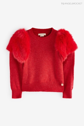 Angel & Rocket Red Suzanna Fur Shoulder Jumper (AK0620) | £28 - £32