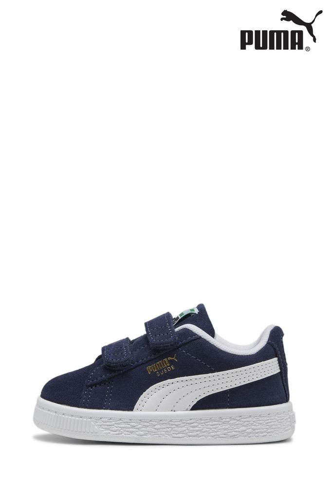 Puma pale blue suede basket trainers store