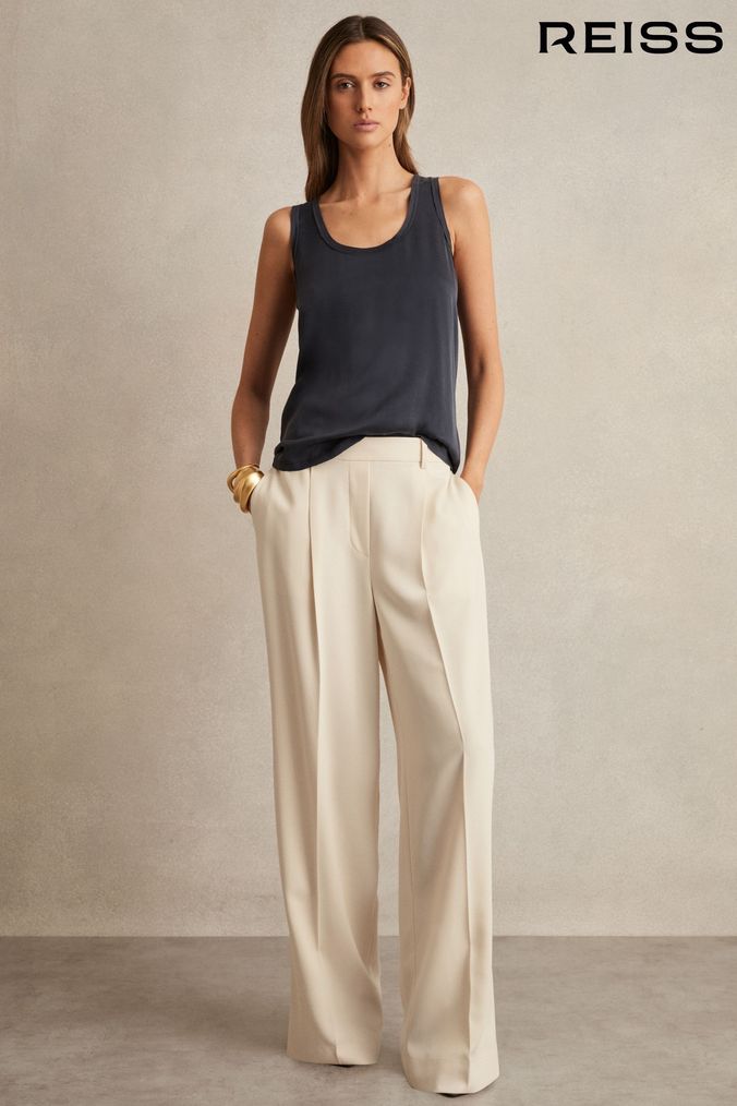 Womens Cream Trousers Next UK