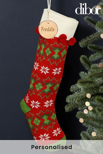 Personalised Stocking by Dibor (AK2419) | £16