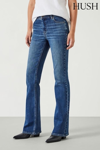 Hush Blue Eliana Mid Rise Bootcut Jeans (AK2537) | £90