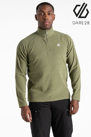 Dare 2b Mens Green Freethink II Quarter Zip Fleece (AK2890) | £21