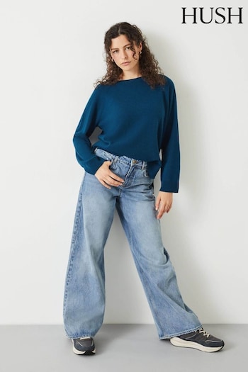 Hush Blue Boyfriend Neve Cashmere Jumper (AK2947) | £189