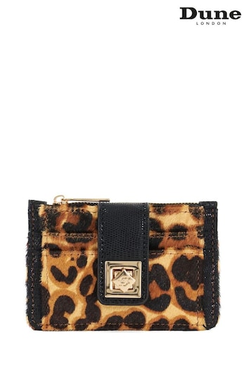 Dune London Animal Print Karra Turn Lock Card Holder (AK3103) | £30