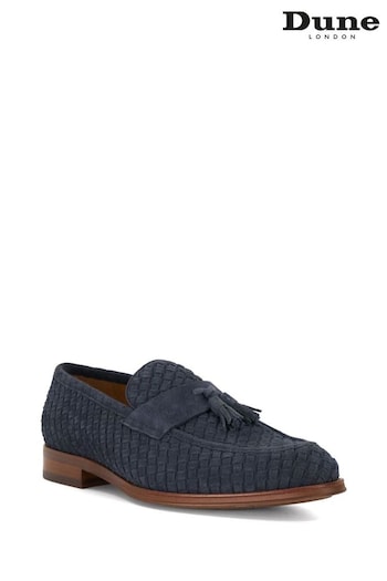 Dune London Blue Sevilles Woven Tassle Loafers (AK3126) | £120