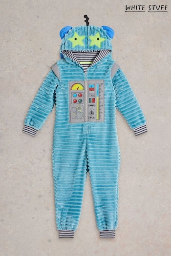 White Stuff Blue Boys Robot Onesie (AK3297) | £35