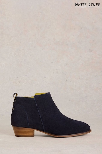 White Stuff Blue Willow Suede Ankle Boots (AK3321) | £75